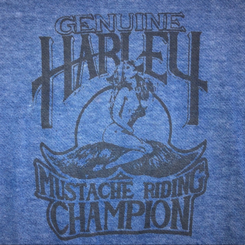 Vintage Harley Davidson Mustache Ride Sweatshirt